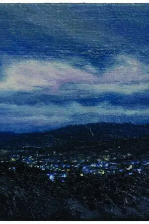 Paisaje nocturno del artista Manuel Bernal