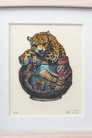 Pieza litográfica del artista Daniel Barraza en NN Galería