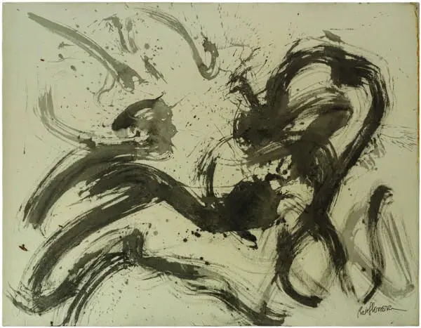 Tinta sobre tela, obra del artisa Raúl Herrera - NN Galería