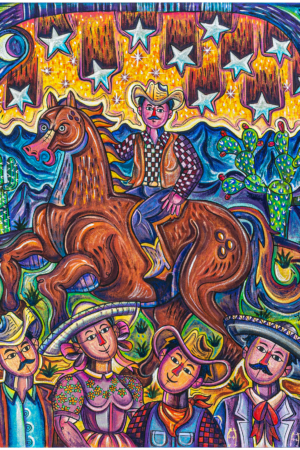 Obra el Jinete Norteño del artista plástico José Jiménez