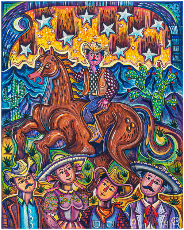 Obra el Jinete Norteño del artista plástico José Jiménez