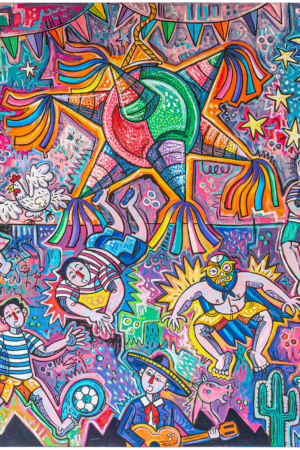 Pintura del artista José Jiménez en Galería NN