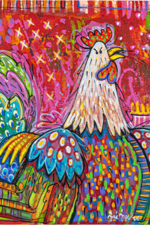Obra de arte -Pintura Gallo
