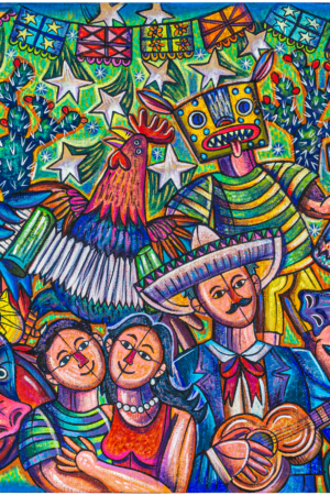 Obra de José Jiménez -Mexicanidad - Fiesta