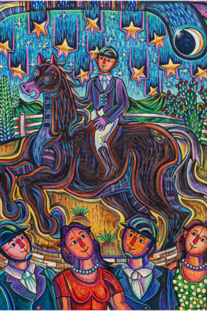 Pintura Jinete - José Jiiménez- Galería NN