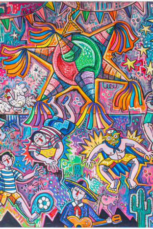Pintura del artista José Jiménez en Galería NN