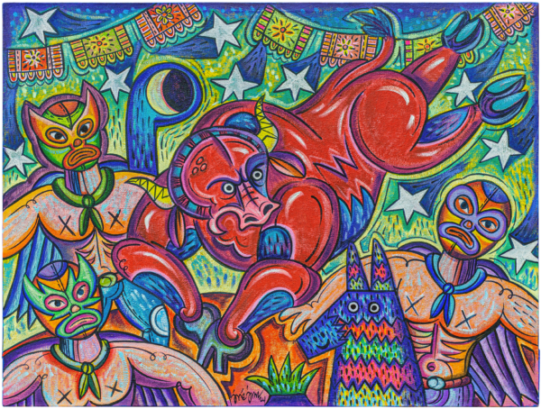 Pintura Toro de José Jiménez en Galería NN